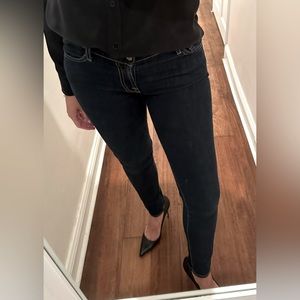 7 for all mankind jeans skinny size 26 dark denim.
